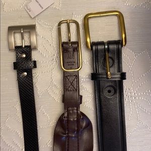 Size small belts $3 each or $7 all